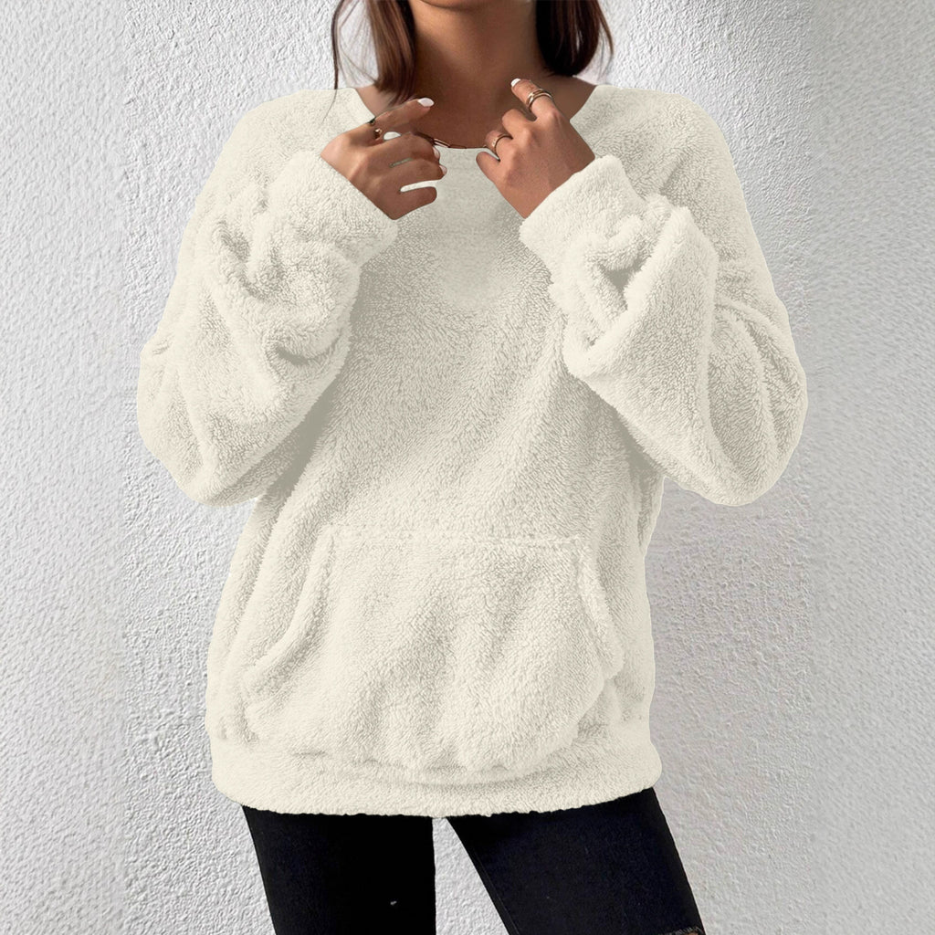 Women's Casual Fashion Solid Color Long-sleeved Sweater